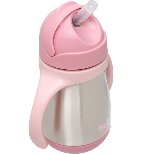 Copo Térmico Parede Dupla Com Alça Rosa Buba