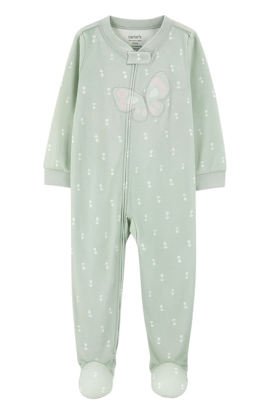 Conjunto 2 Pijamas Poliéster/Algodão Floral e Borboleta Carter's