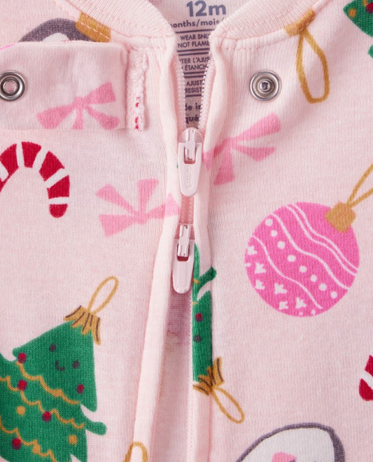Pijama Algodão Natal Rosa Carter's