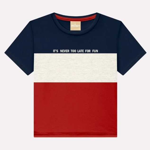 Camiseta Manga Curta Lettering Milon