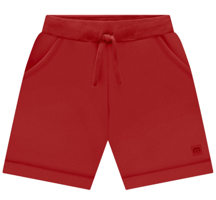 Bermuda Moletom Milon Vermelho