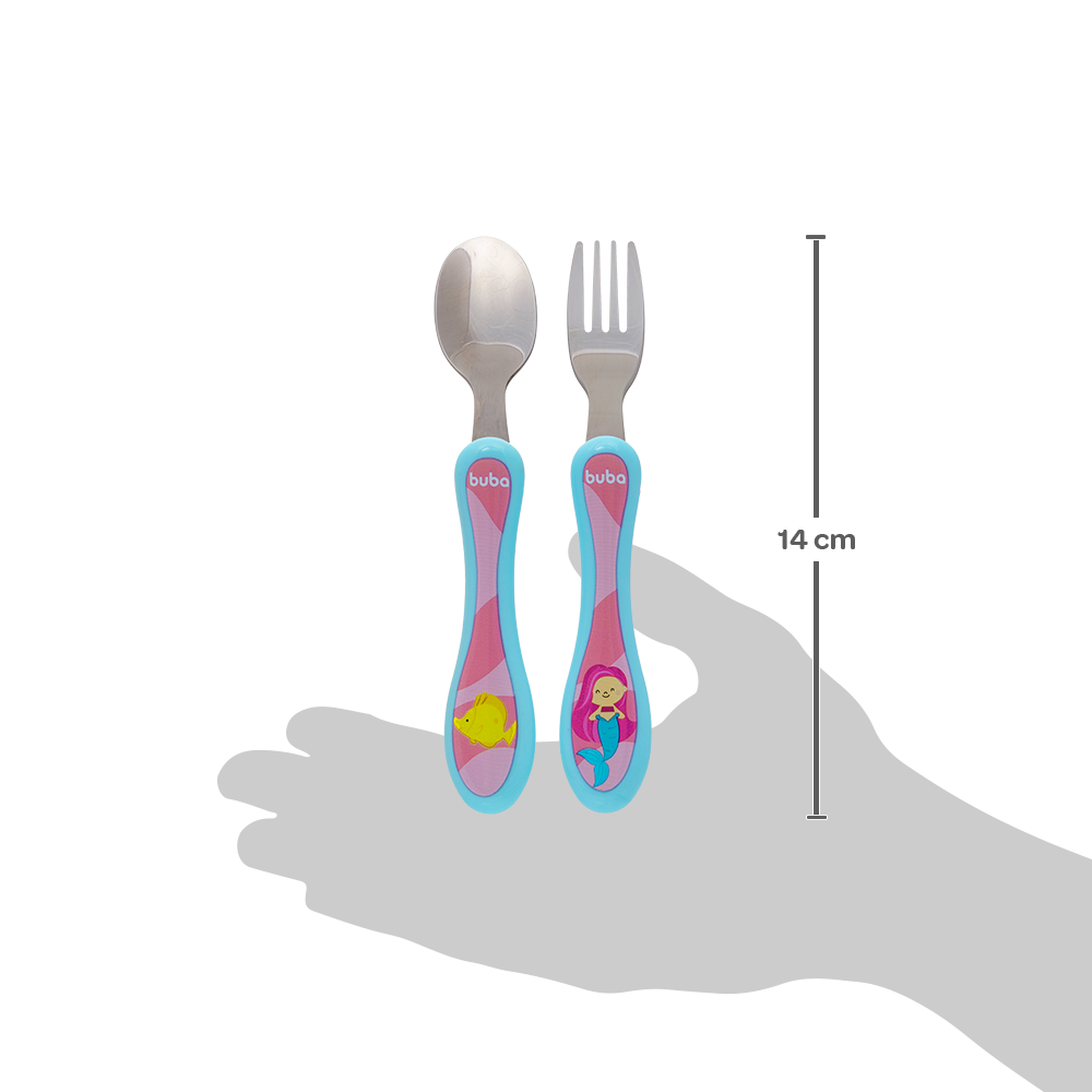 Kit Talheres Aventuras Sereia Buba