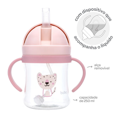 Copo com Dispositivo Canudo Oncinha Buba