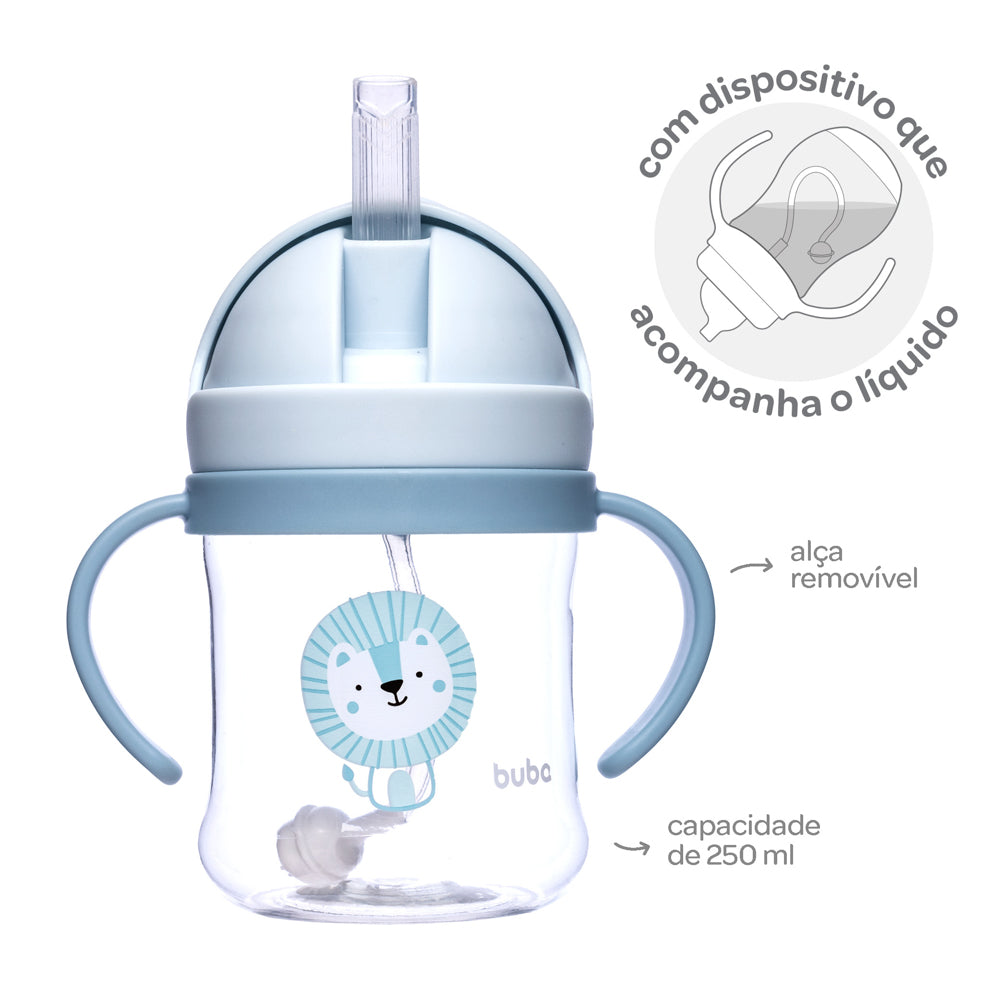 Copo com Dispositivo Canudo Leãozinho Buba