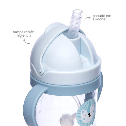 Copo com Dispositivo Canudo Leãozinho Buba