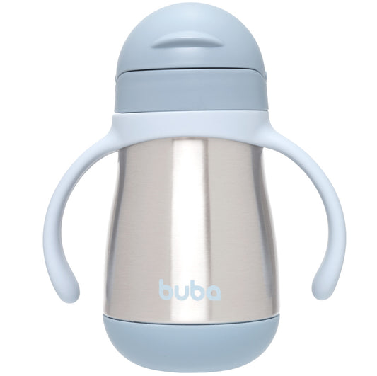 Copo Térmico Parede Dupla Com Alça Azul Buba