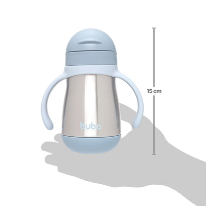 Copo Térmico Parede Dupla Com Alça Azul Buba