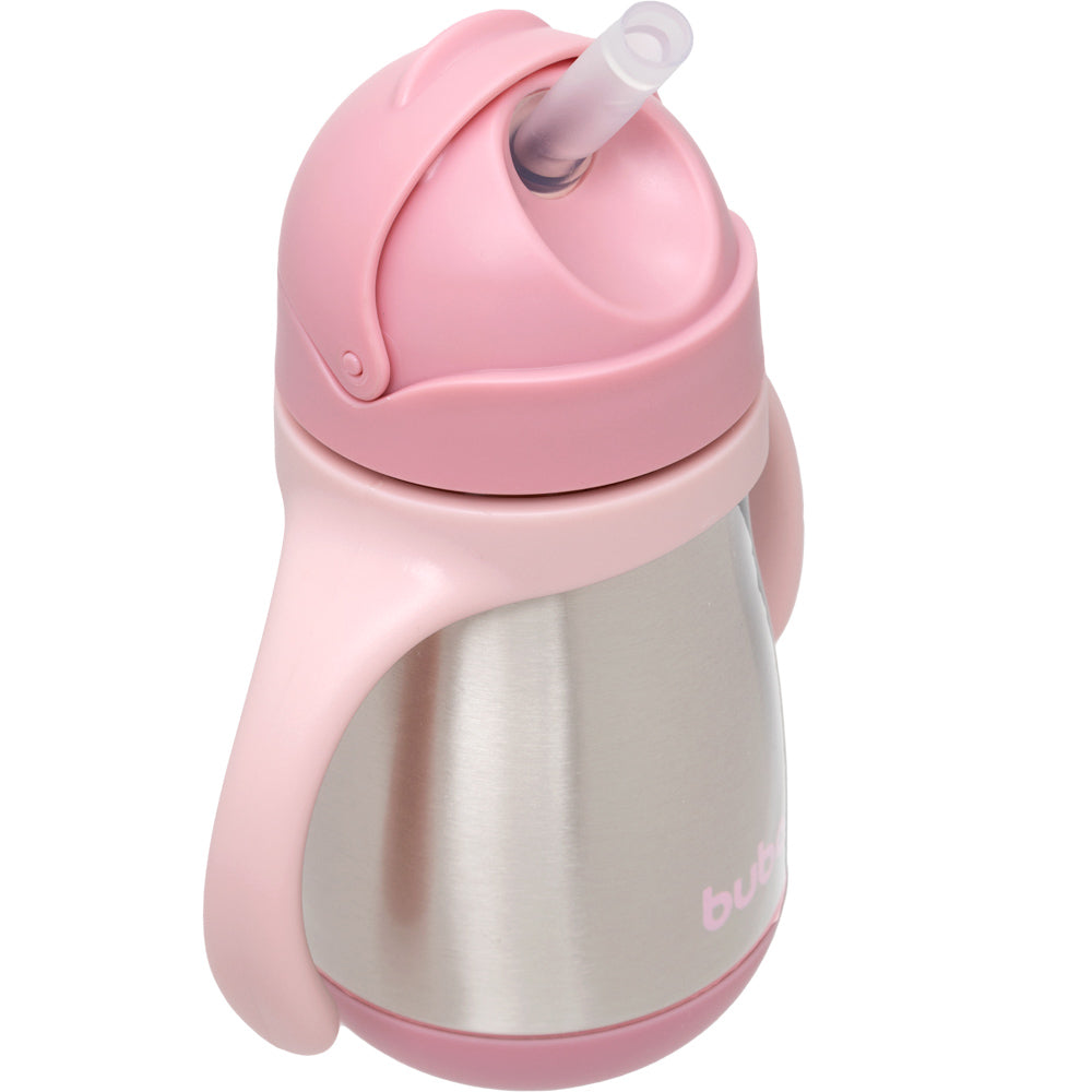 Copo Térmico Parede Dupla Com Alça Rosa Buba