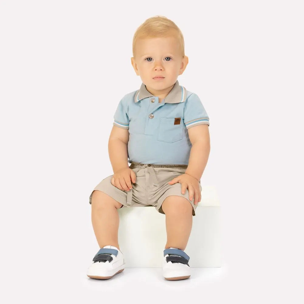 Conjunto Bebê Menino com Bolsos Milon