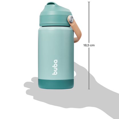 Copo Térmico Parede Dupla Com Canudo Forest Buba