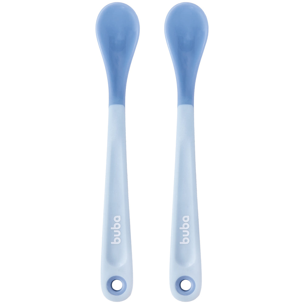 Kit Colheres Termossensíveis Azul Buba