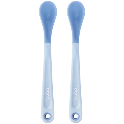 Kit Colheres Termossensíveis Azul Buba