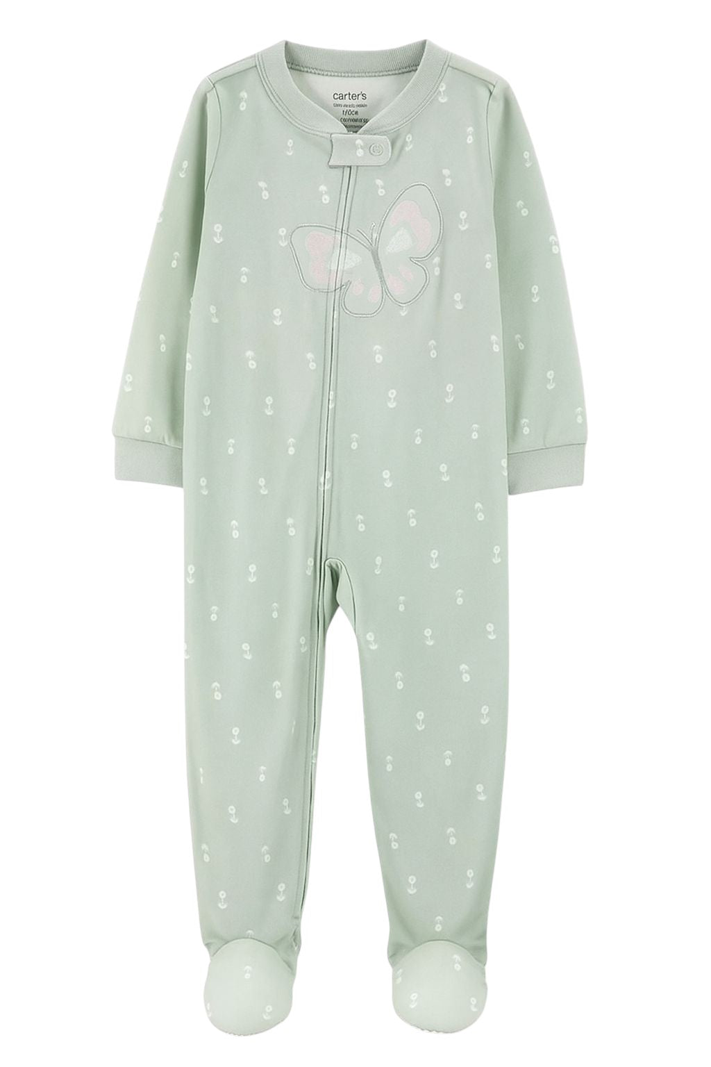 Pijama Poliéster/Algodão Borboleta Carter's