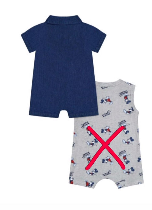 Macacão Azul Mickey Mouse Disney