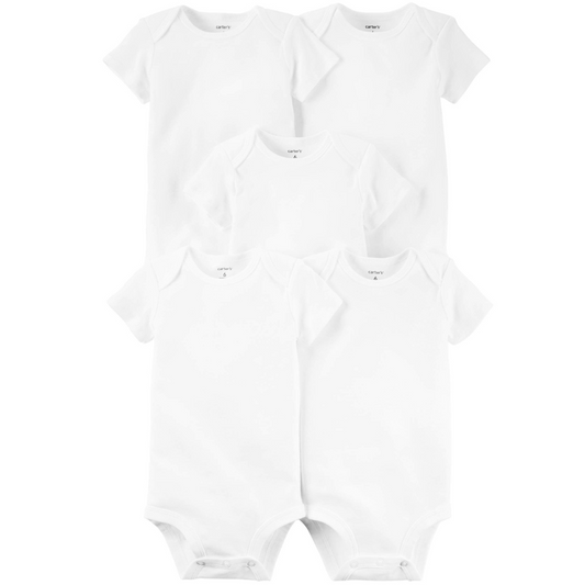 Body Branco Manga Curta Carter´s