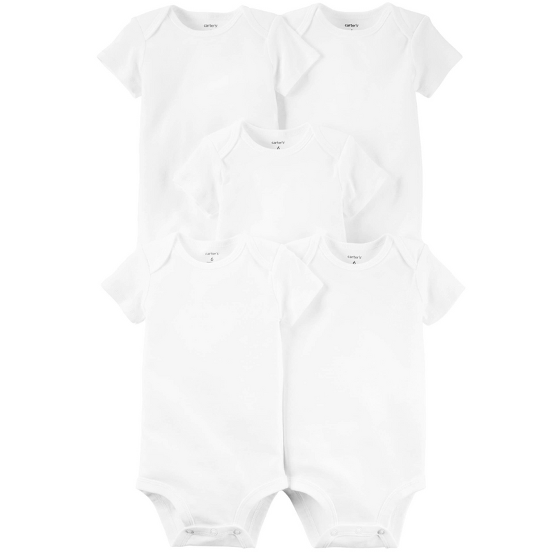 Body Branco Manga Curta Carter´s