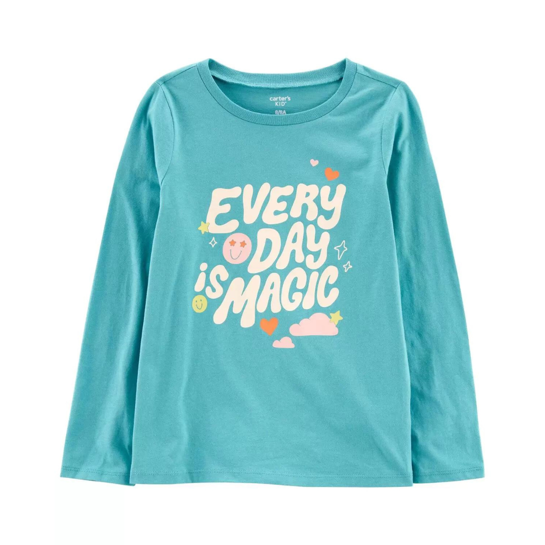 Camiseta Manga Longa Every Day Magic Carter's