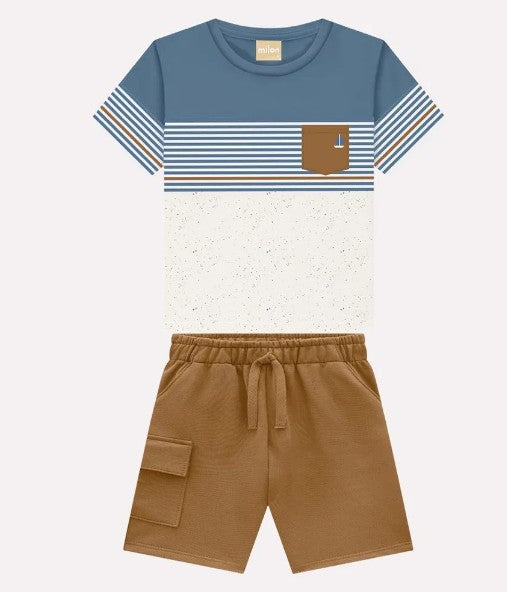 Conjunto Camiseta e Bermuda Milon