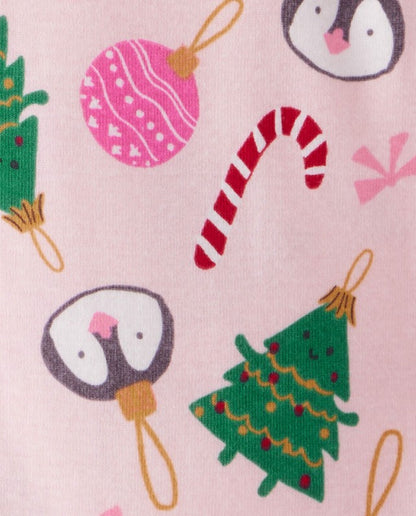 Pijama Algodão Natal Rosa Carter's