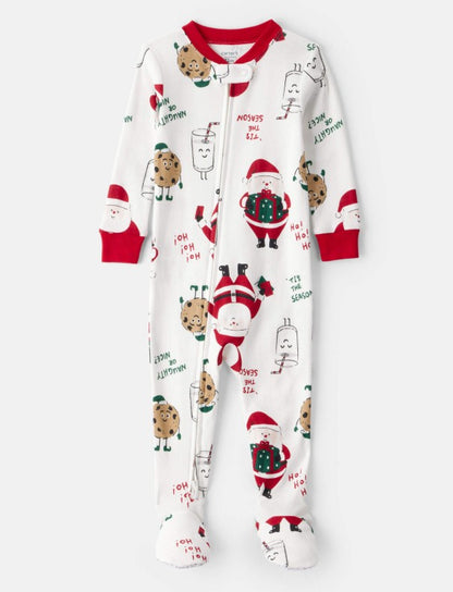 Pijama Algodão Natal Branco Carter's