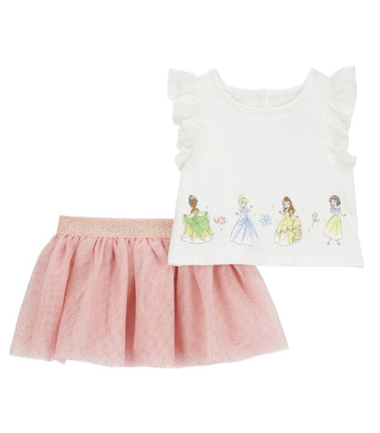Conjunto de Camiseta e Saia Tule Disney Princesas Carter's