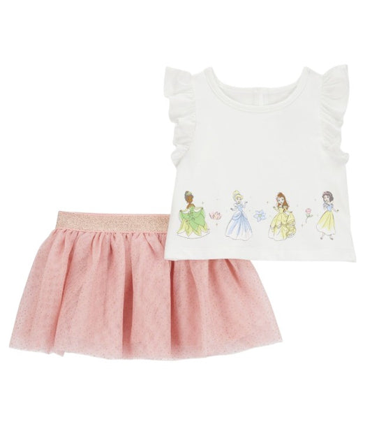 Conjunto de Camiseta e Saia Tule Disney Princesas Carter's