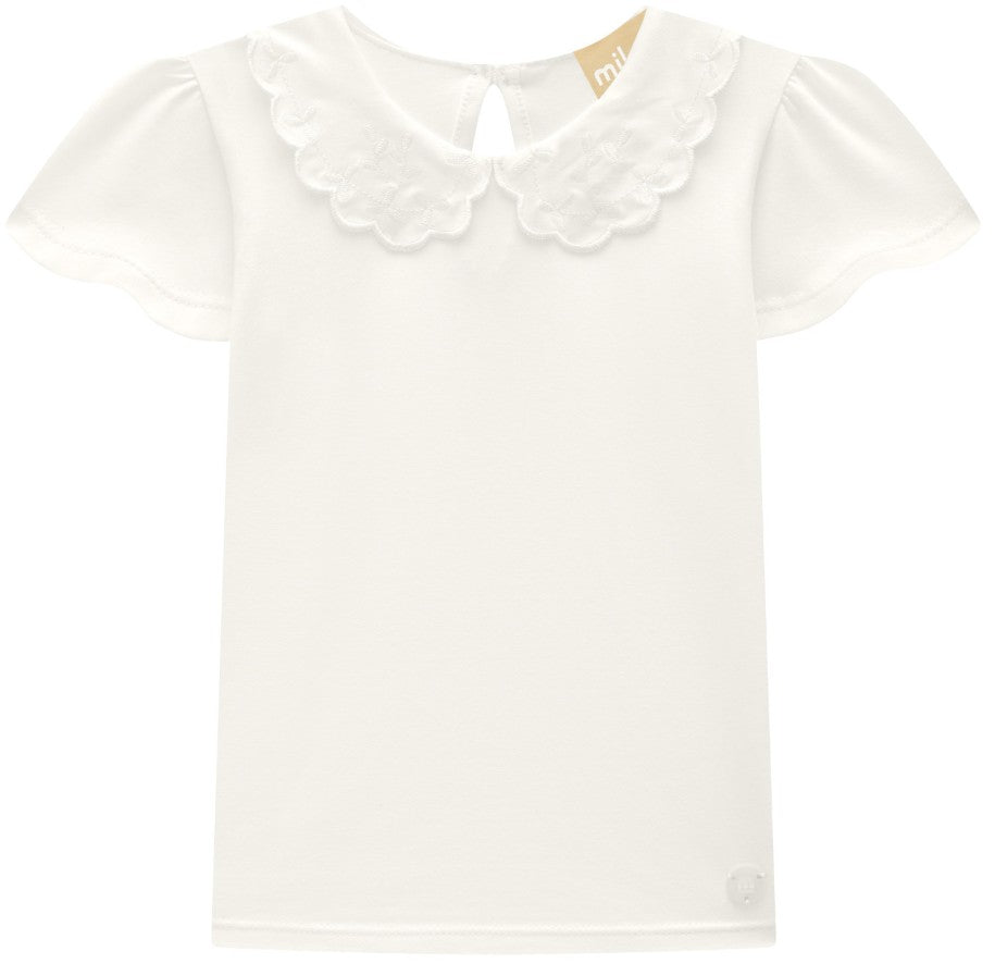 Blusa Off White Milon Bordados