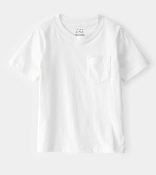 Camiseta Branca Bolso Carter's