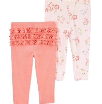 Conjunto Calça Salmão e Floral Carter's