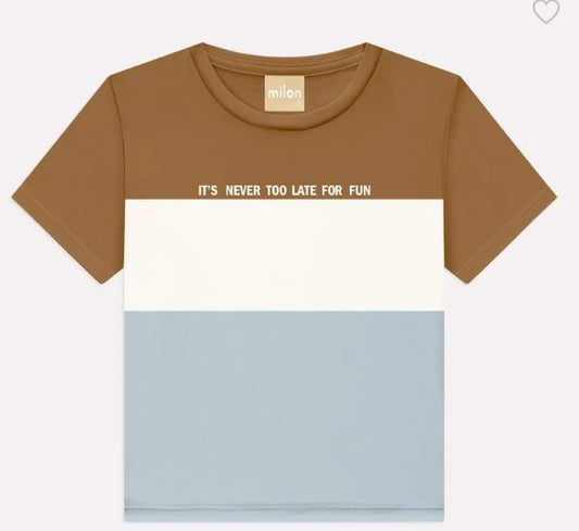 Camiseta Manga Curta Lettering Milon