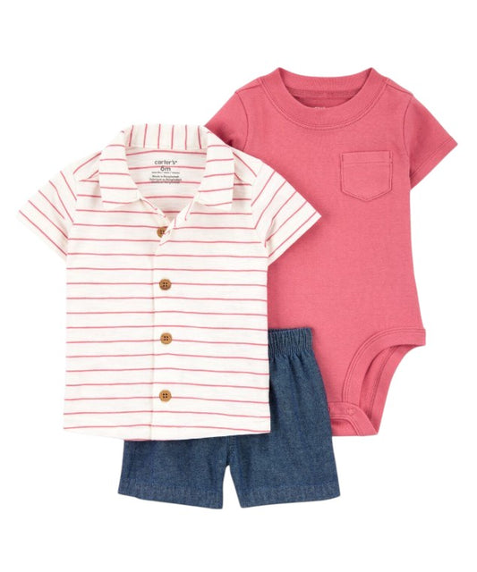 Conjunto de Roupa Listrada Carter's