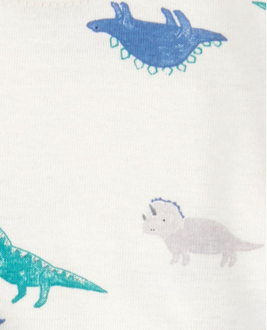 Conjunto de Dinossauro Azul e Listras Carter's
