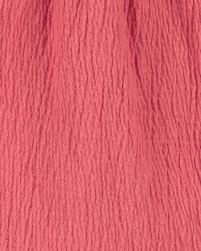 Conjunto de Gaze Botões na Frente Vermelho Carter's