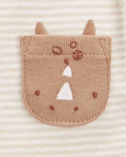 Conjunto Body Animais e Listras Carter's