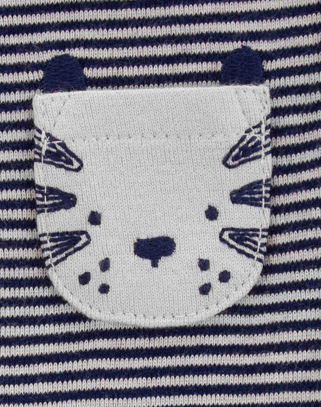 Conjunto Body Animais e Listras Carter's