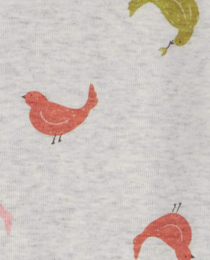 Conjunto Body Manga Longa Floral/Pássaros/Bolinha Carter's