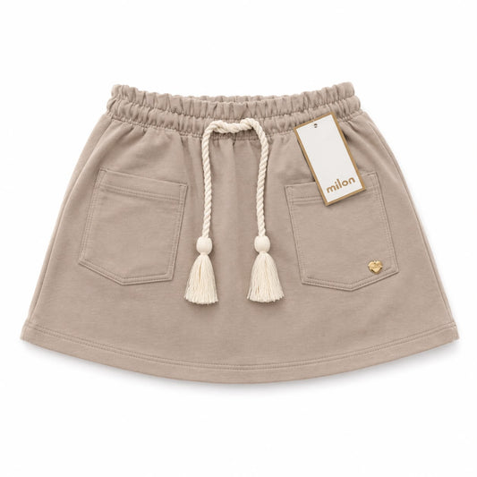 Shorts Saia Bege Milon