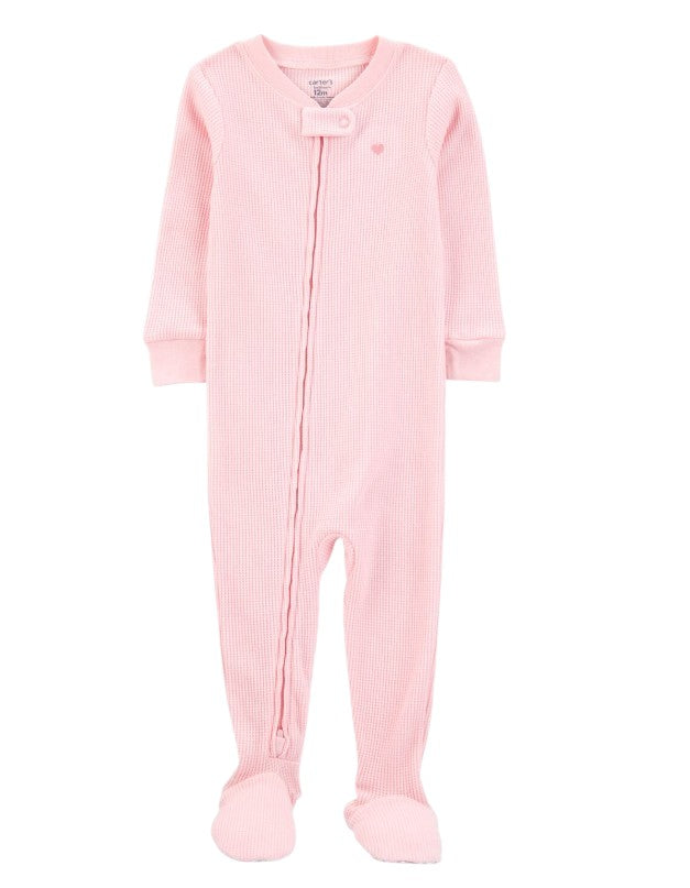 Pijama de Malha Waffle com Coração Carter's