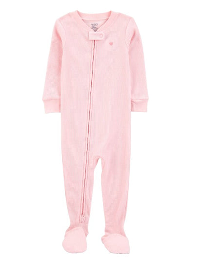 Pijama de Malha Waffle com Coração Carter's