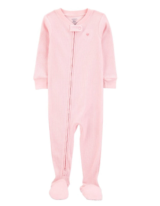 Pijama de Malha Waffle com Coração Carter's