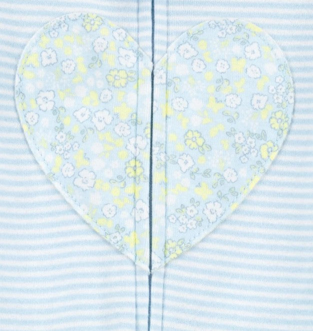 Pijama de Algodão Listrado com Coração Carter's