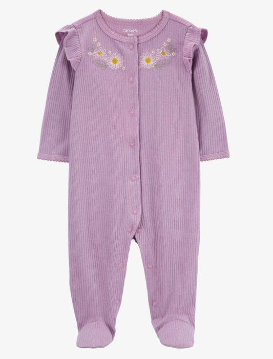 Pijama Floral Roxo Carter's