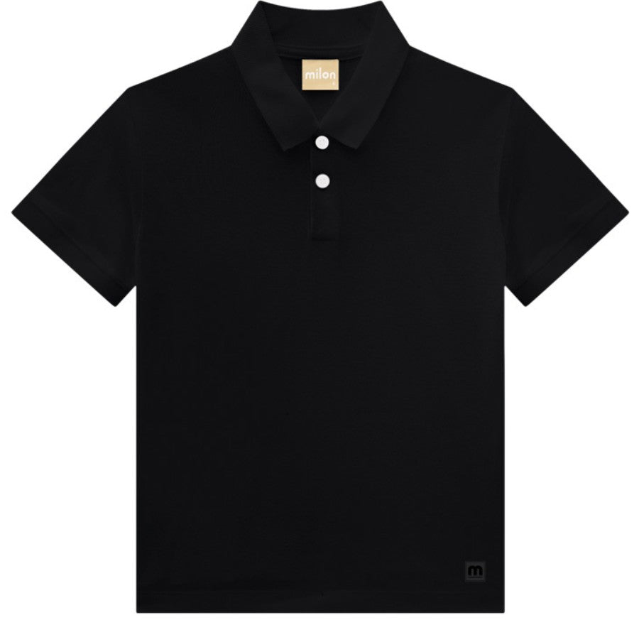 Camiseta Polo Preta Milon