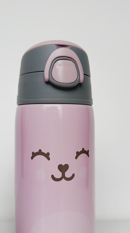 Copo Térmico Parede Dupla Gumy Rosa Buba