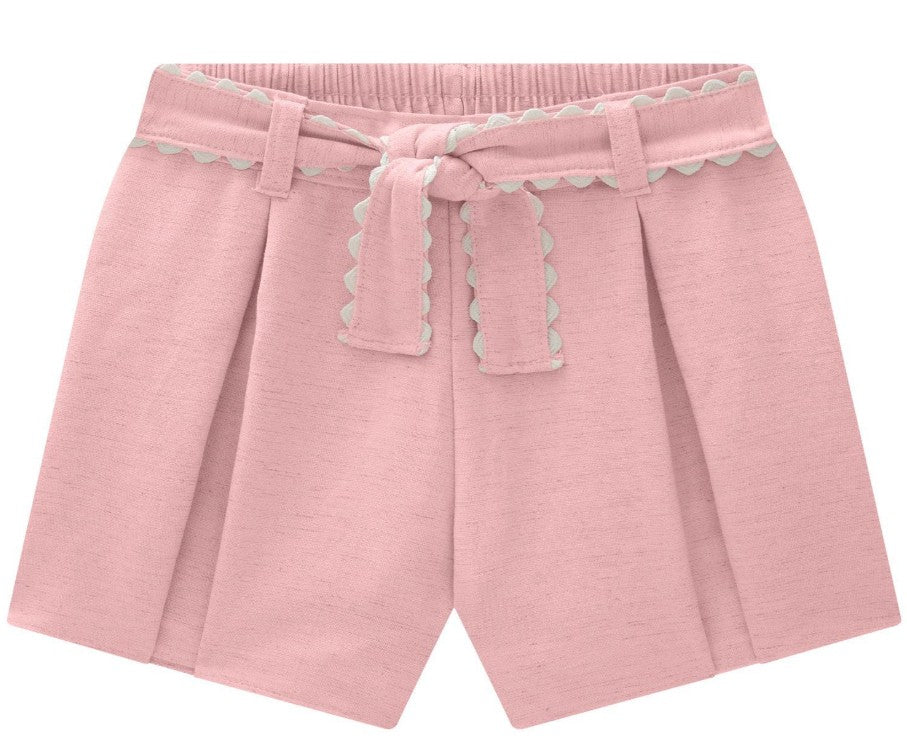 Shorts Linho Rosa Milon