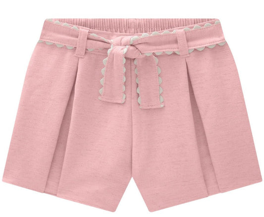 Shorts Linho Rosa Milon