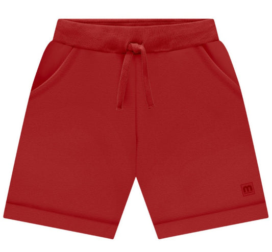 Bermuda Moletom Milon Vermelho